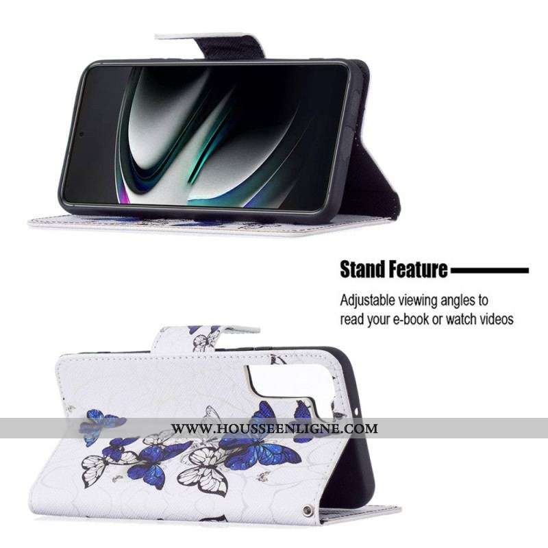 Housse Samsung Galaxy S22 Plus 5G Papillons Rois