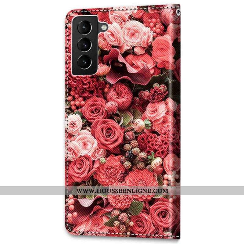 Housse Samsung Galaxy S22 Plus 5G Romance Florale