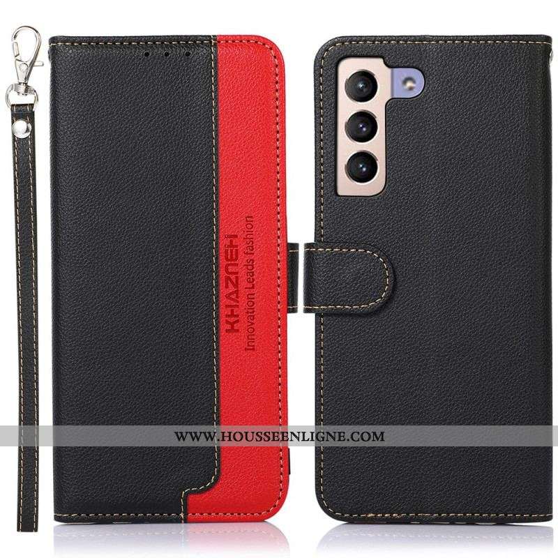Housse Samsung Galaxy S22 Plus 5G Style Litchi RFID KHAZNEH