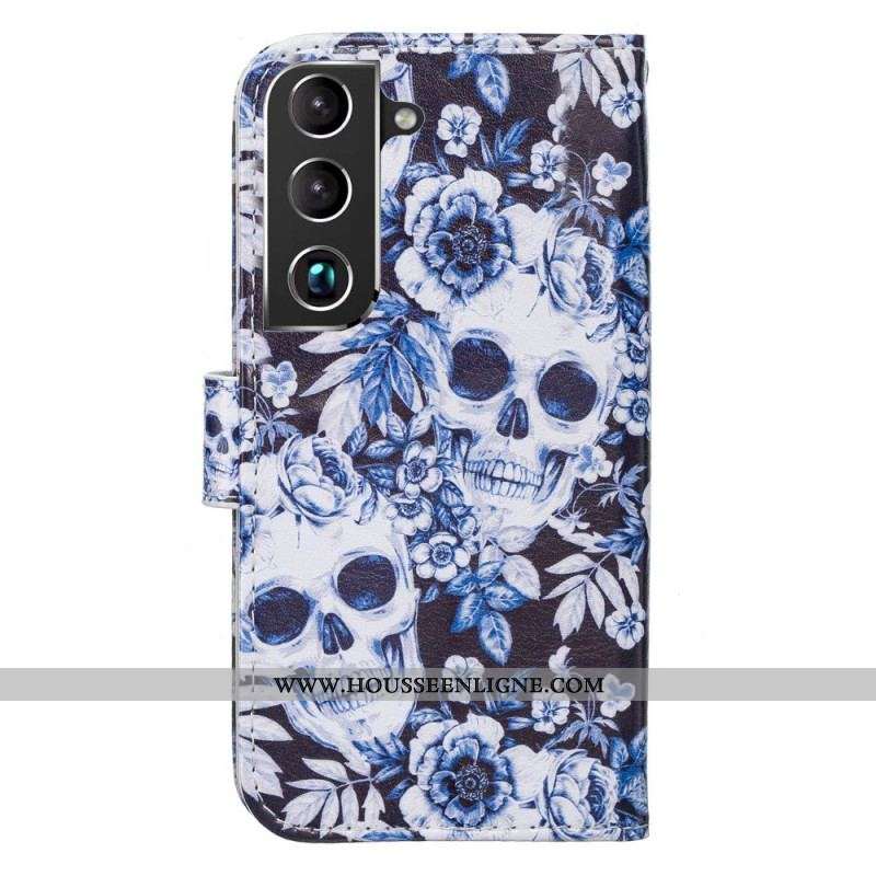 Housse Samsung Galaxy S22 Plus 5G Têtes de Mort Rétros