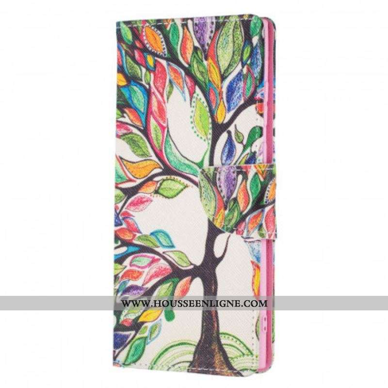 Housse Samsung Galaxy S22 Ultra 5G Arbre Coloré