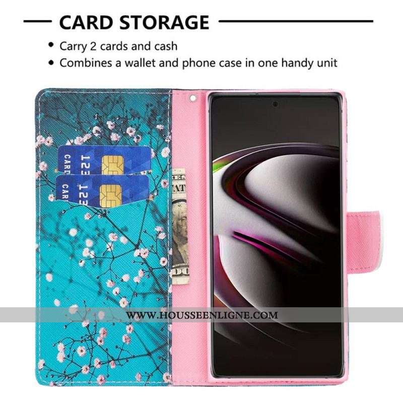 Housse Samsung Galaxy S22 Ultra 5G Arbre en Fleurs