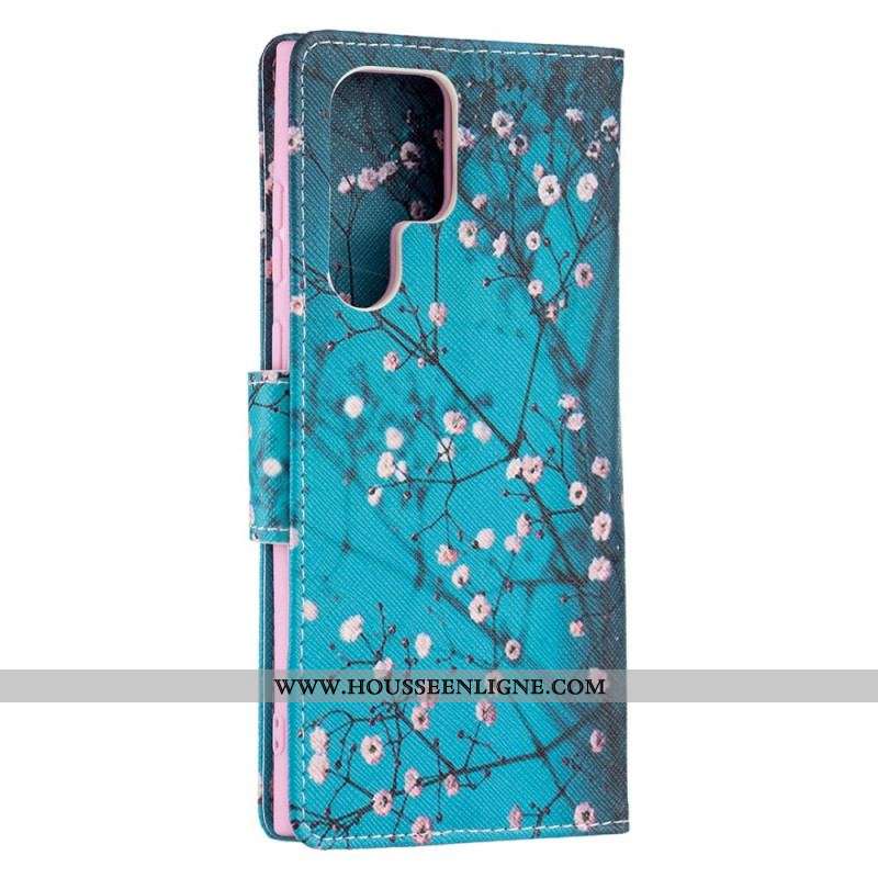 Housse Samsung Galaxy S22 Ultra 5G Arbre en Fleurs