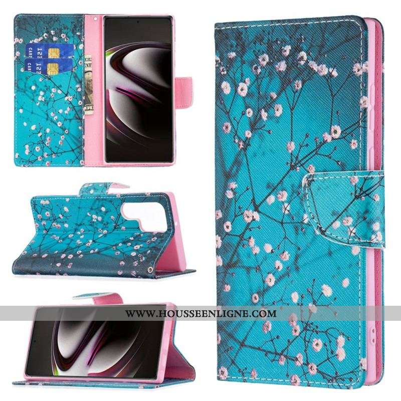 Housse Samsung Galaxy S22 Ultra 5G Arbre en Fleurs