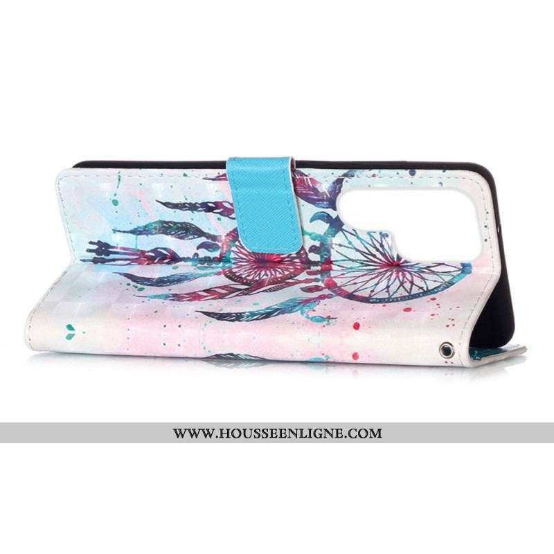 Housse Samsung Galaxy S22 Ultra 5G Attrape Rêves Aquarelle