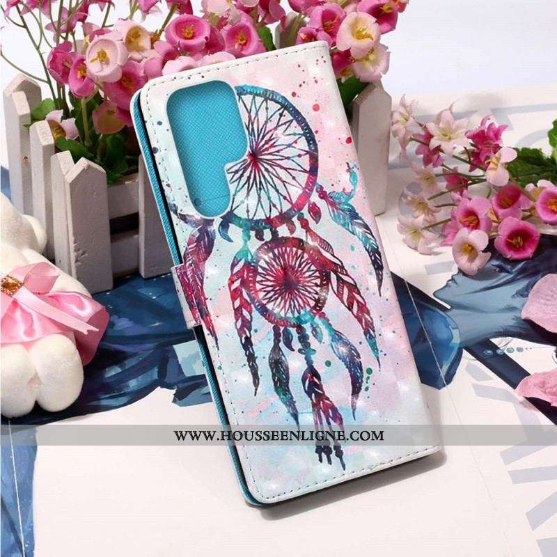 Housse Samsung Galaxy S22 Ultra 5G Attrape Rêves Aquarelle
