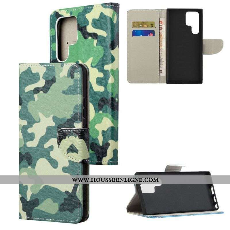 Housse Samsung Galaxy S22 Ultra 5G Camouflage Militaire