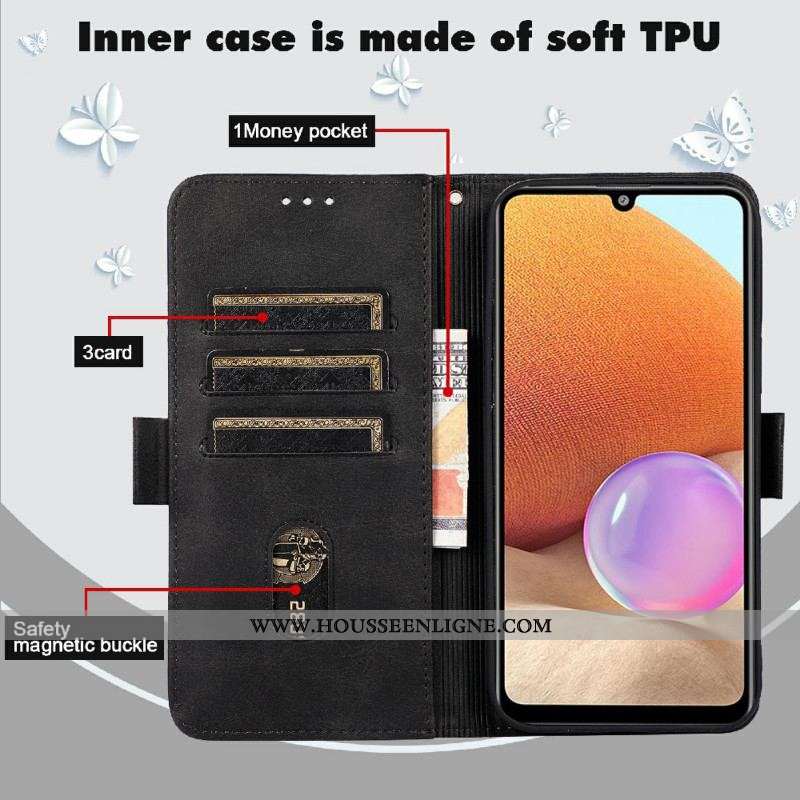 Housse Samsung Galaxy S22 Ultra 5G Chat et Papillons