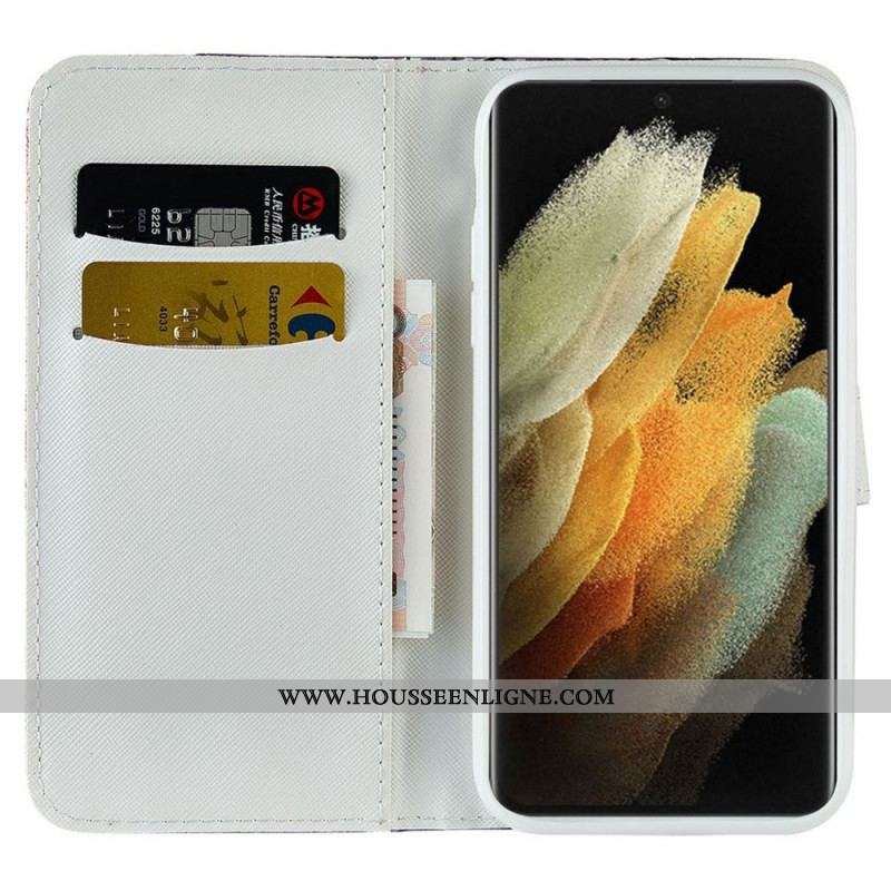 Housse Samsung Galaxy S22 Ultra 5G Croco Diamants