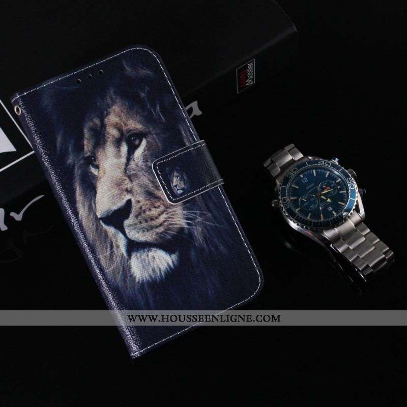 Housse Samsung Galaxy S22 Ultra 5G Dreaming Lion