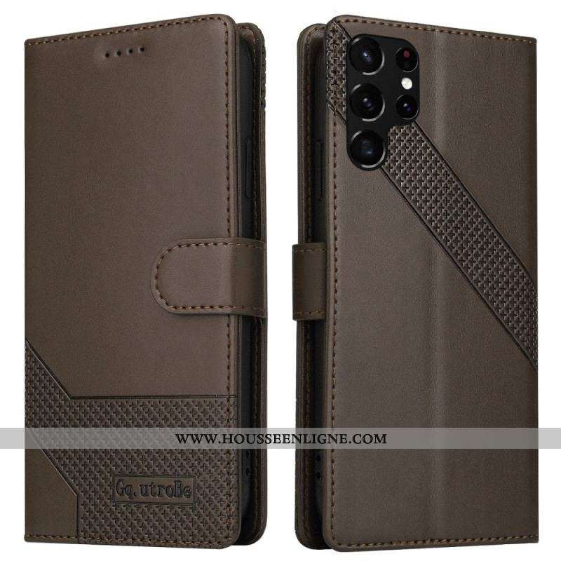 Housse Samsung Galaxy S22 Ultra 5G Effet Cuir GQ.UTROBE