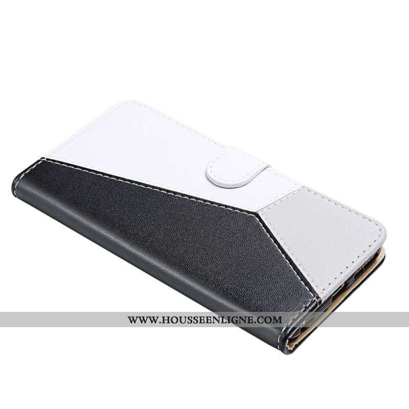 Housse Samsung Galaxy S22 Ultra 5G Effet Cuir Tricolore