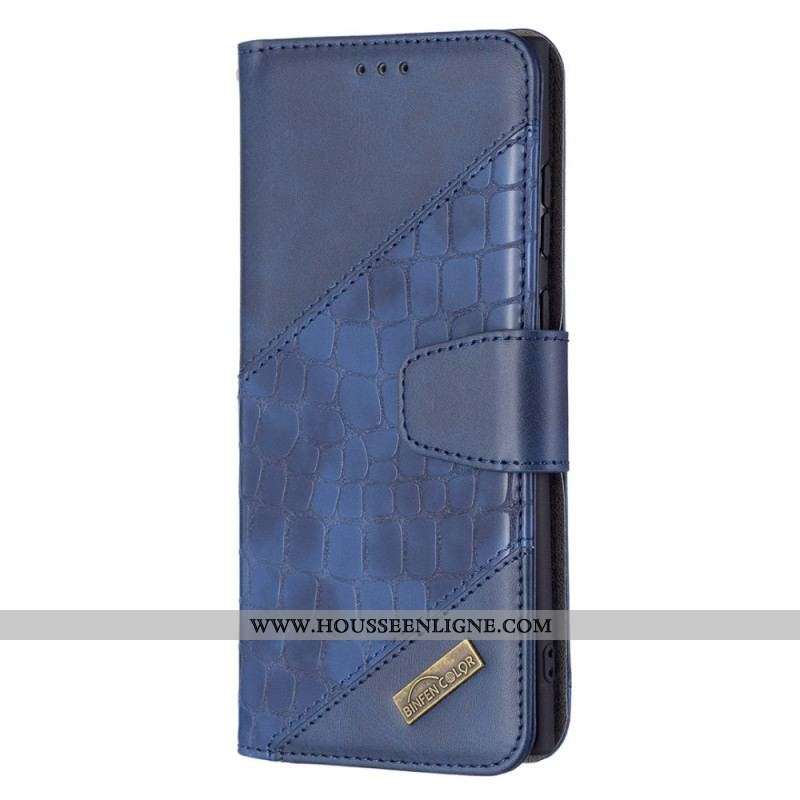 Housse Samsung Galaxy S22 Ultra 5G Effet Peau de Crocodile Classique