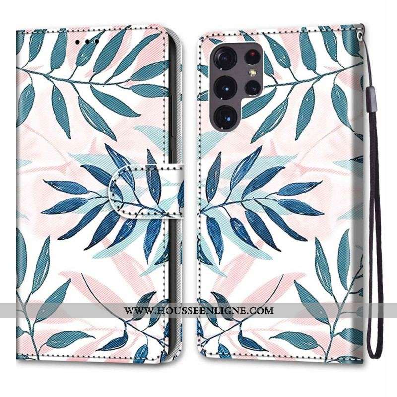 Housse Samsung Galaxy S22 Ultra 5G Feuillage en Couleur