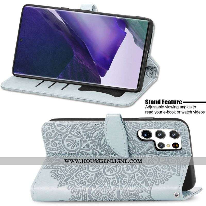 Housse Samsung Galaxy S22 Ultra 5G Feuilles Tribales