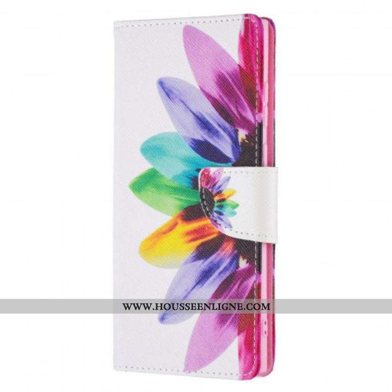 Housse Samsung Galaxy S22 Ultra 5G Fleur Aquarelle