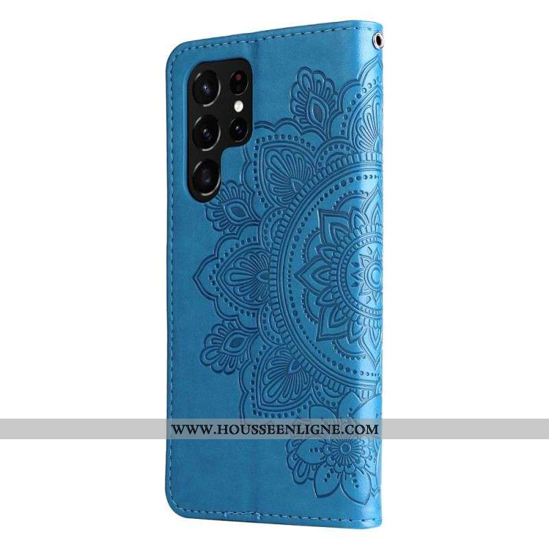 Housse Samsung Galaxy S22 Ultra 5G Mandala de Fleurs