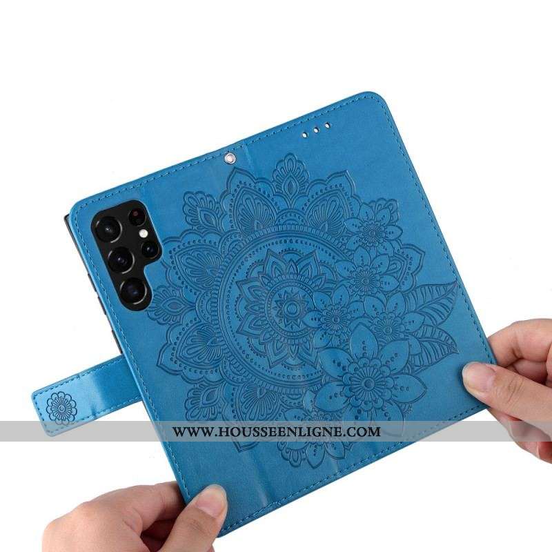 Housse Samsung Galaxy S22 Ultra 5G Mandala de Fleurs