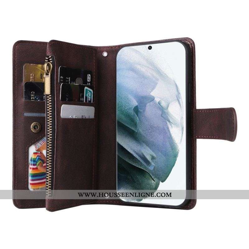 Housse Samsung Galaxy S22 Ultra 5G Multi-Fonctionnelle avec Pochette