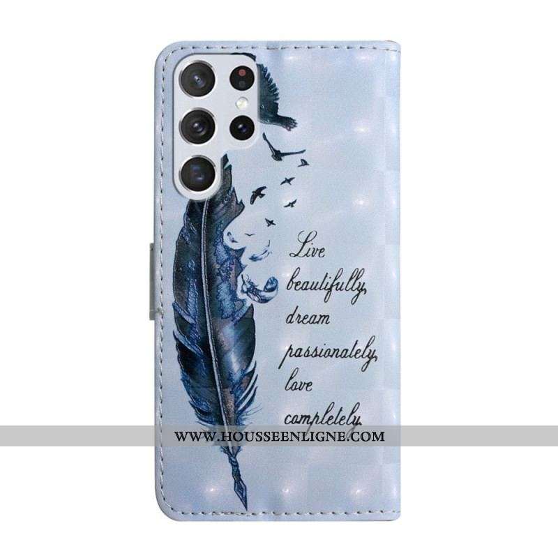 Housse Samsung Galaxy S22 Ultra 5G Plume Before You Fly