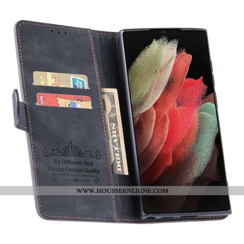 Housse Samsung Galaxy S22 Ultra 5G Porte-Carte Frontal