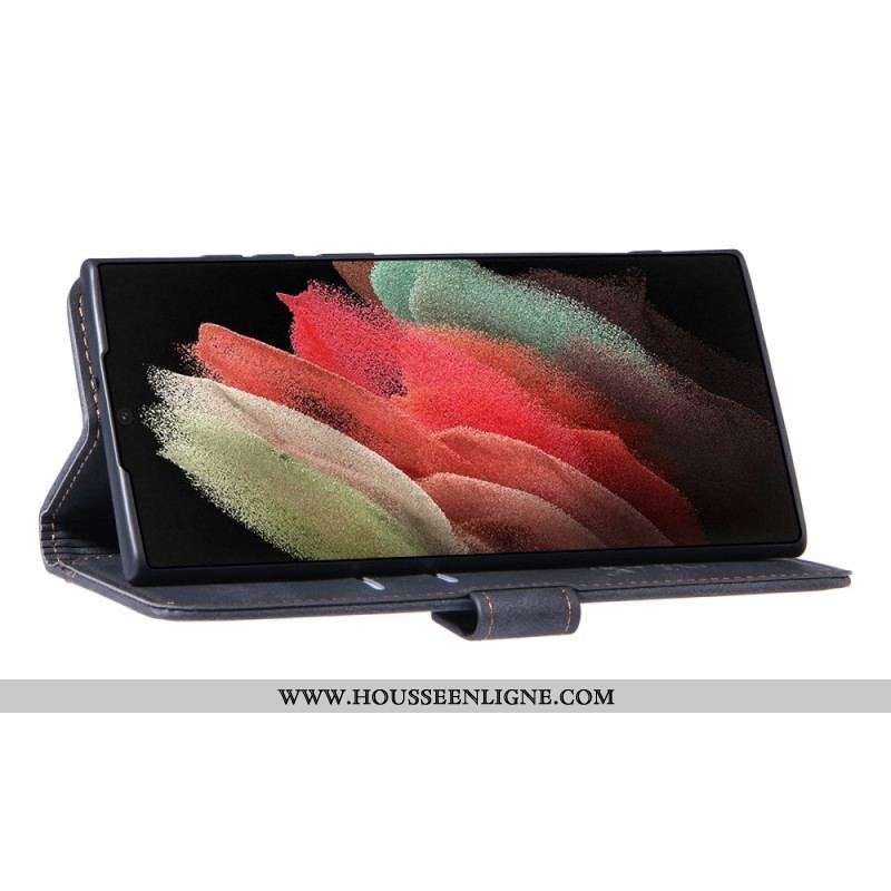 Housse Samsung Galaxy S22 Ultra 5G Porte-Carte Frontal
