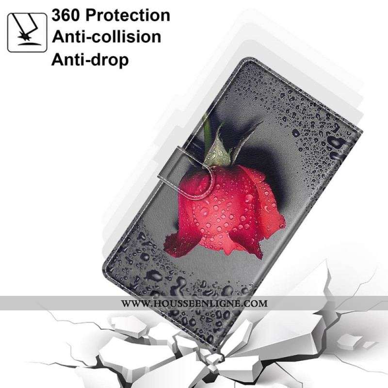 Housse Samsung Galaxy S22 Ultra 5G Roses avec Lanière