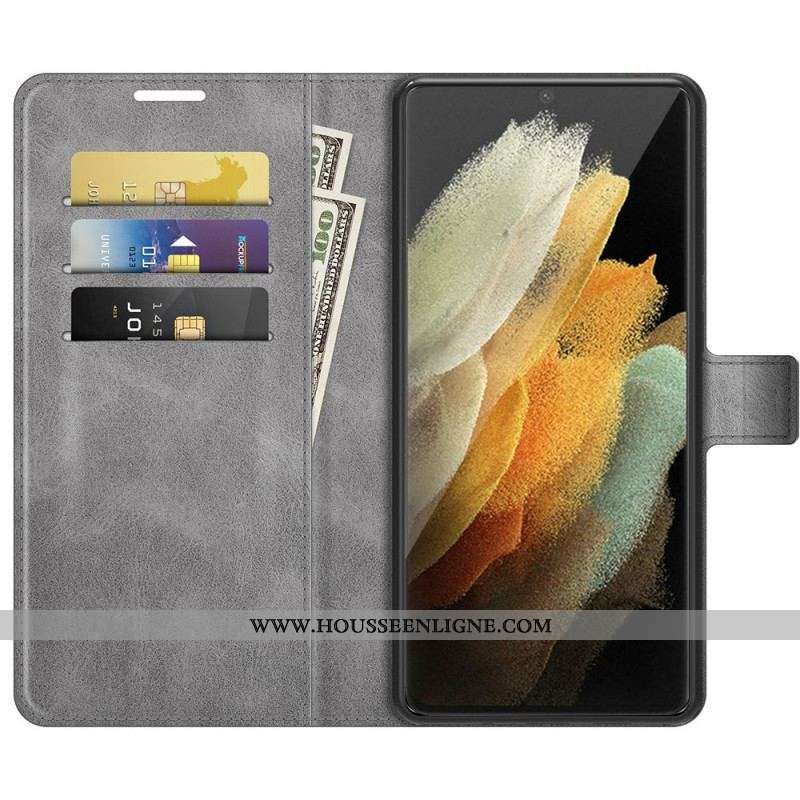 Housse Samsung Galaxy S22 Ultra 5G Simili Cuir Ultra