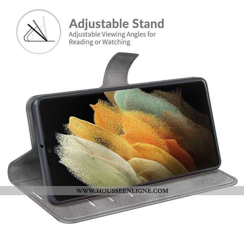 Housse Samsung Galaxy S22 Ultra 5G Simili Cuir Ultra