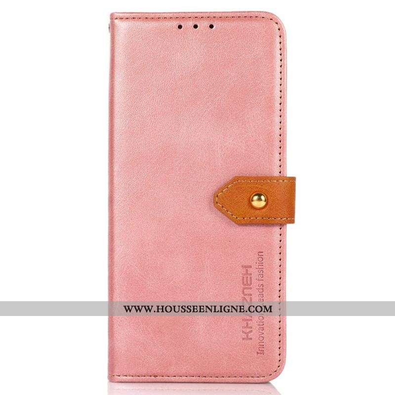Housse Samsung Galaxy S22 Ultra 5G Simili Cuir avec Sangle KHAZNEH