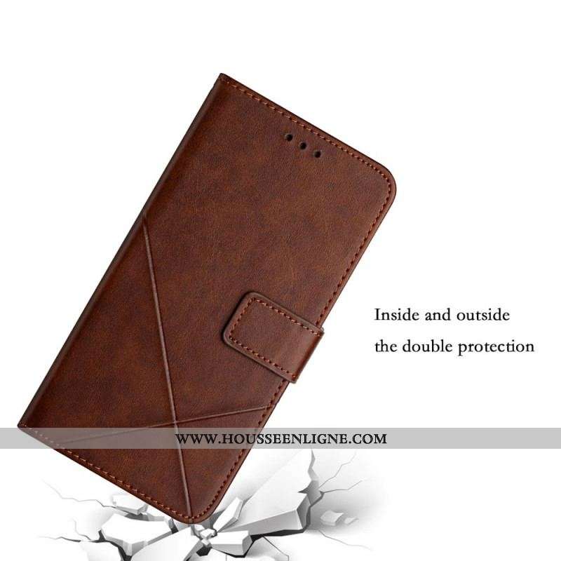 Housse Samsung Galaxy S22 Ultra 5G Style Cuir Géo X Design