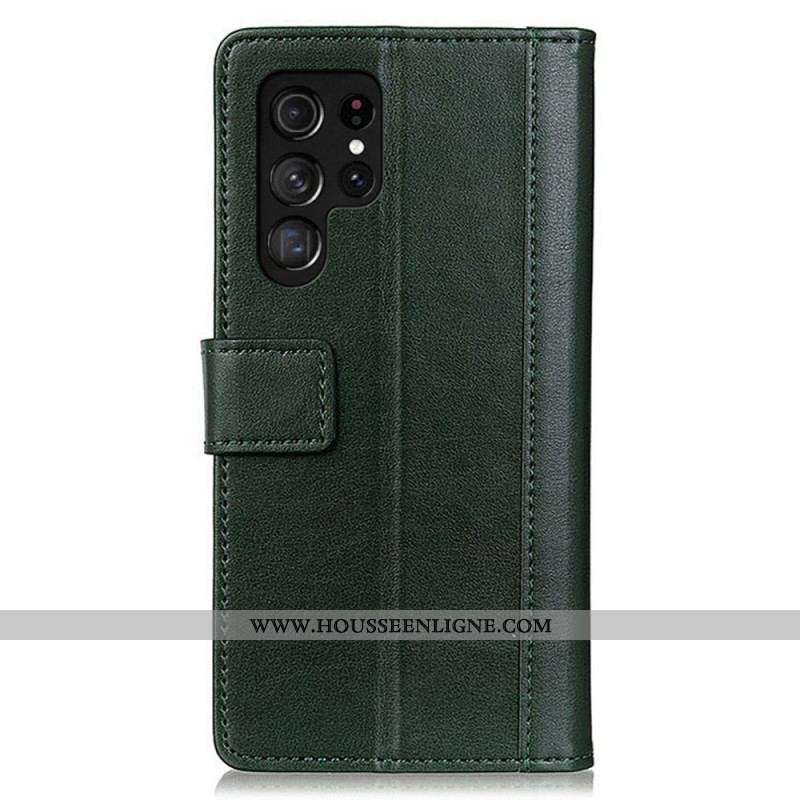 Housse Samsung Galaxy S22 Ultra 5G Style Cuir Élégance