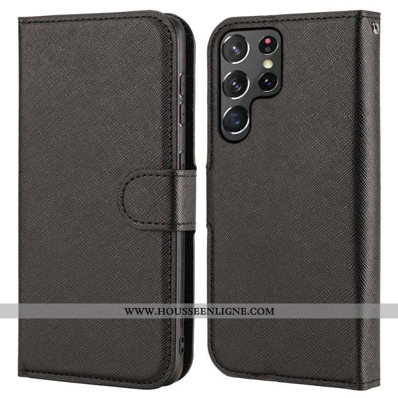 Housse Samsung Galaxy S22 Ultra 5G Texturée avec Coque Détachable