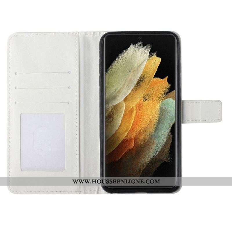 Housse Samsung Galaxy S22 Ultra 5G Triangle en paillettes