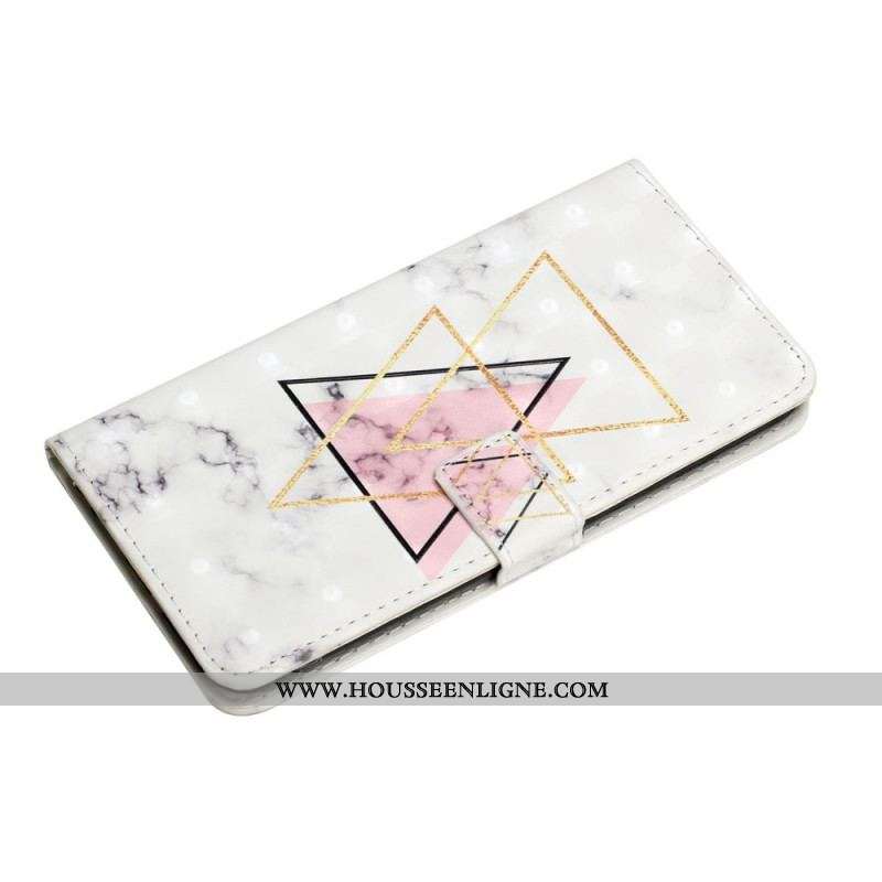 Housse Samsung Galaxy S22 Ultra 5G Triangle en paillettes