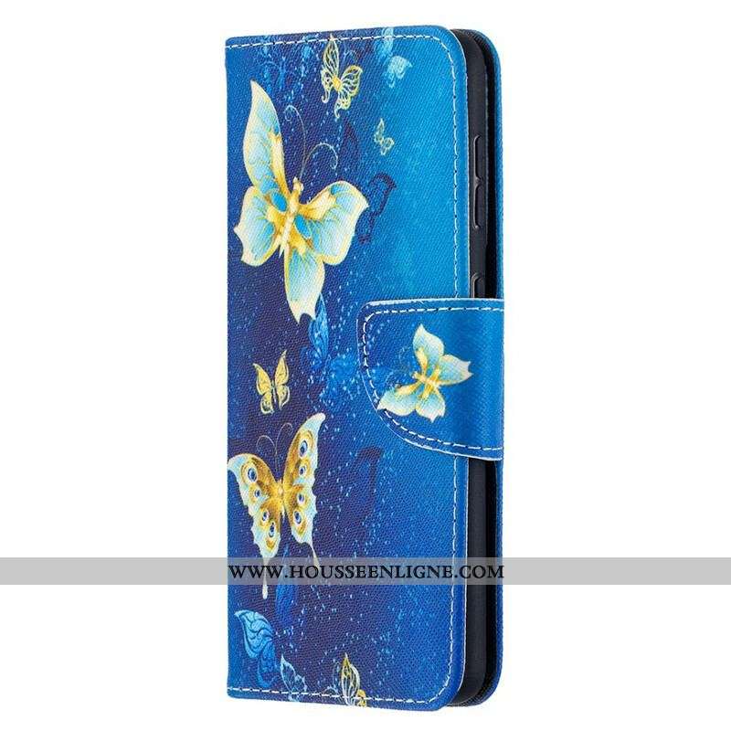 Housse Samsung Galaxy S221 5G Papillons Rois