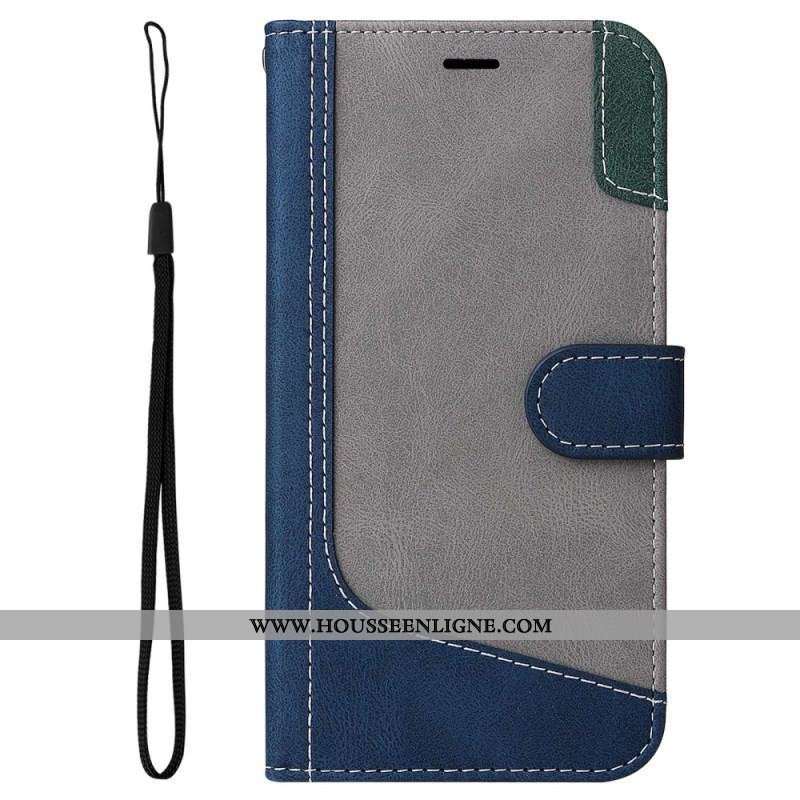 Housse Samsung Galaxy S23 5G Bicolore avec Lanière