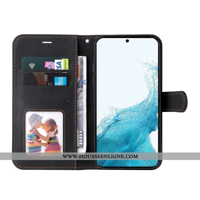 Housse Samsung Galaxy S23 5G Bicolore avec Lanière