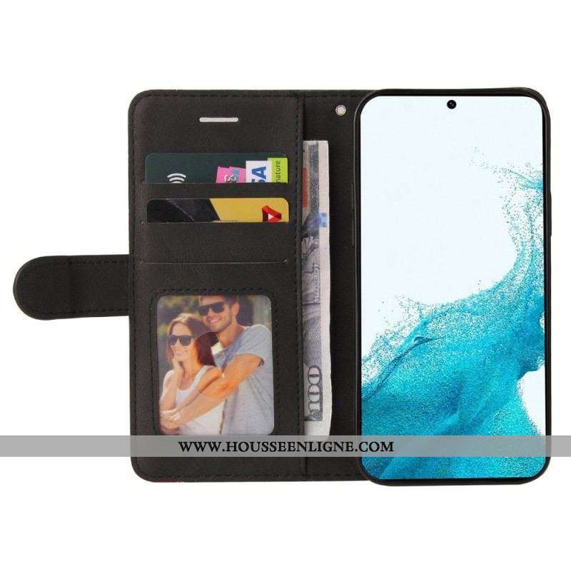 Housse Samsung Galaxy S23 5G Bicolore à Lanière