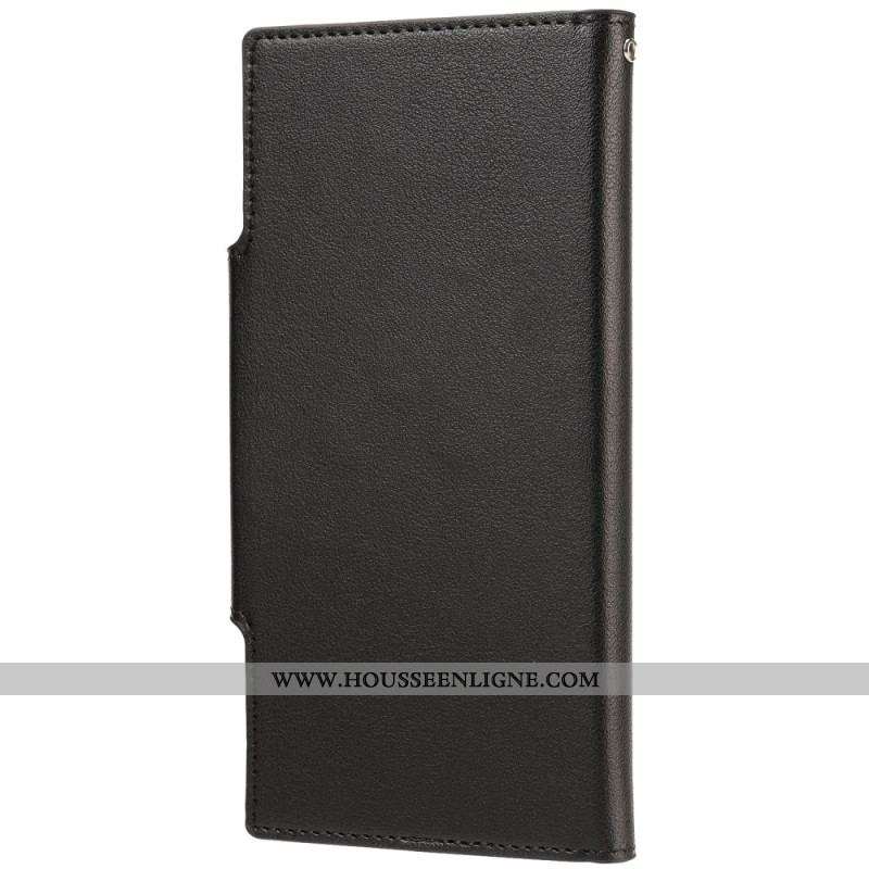 Housse Samsung Galaxy S23 5G Coque Détachable Fermoir Argenté