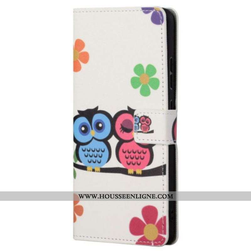 Housse Samsung Galaxy S23 5G Couple de Hiboux