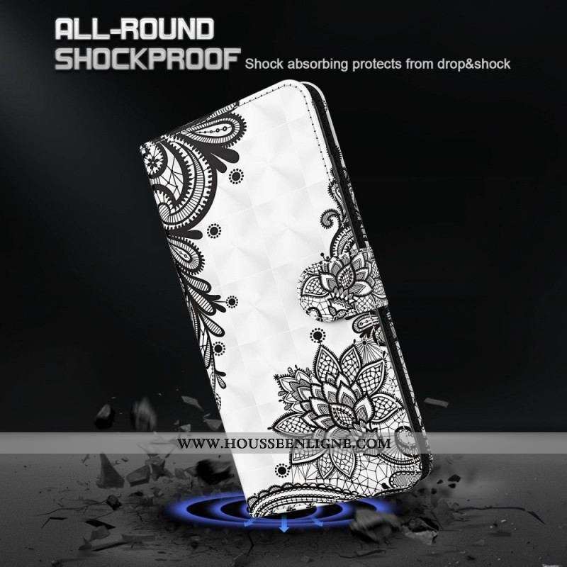 Housse Samsung Galaxy S23 5G Dentelle à Lanière