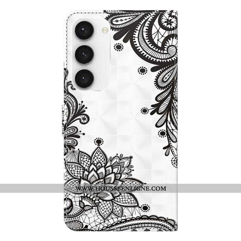 Housse Samsung Galaxy S23 5G Dentelle à Lanière