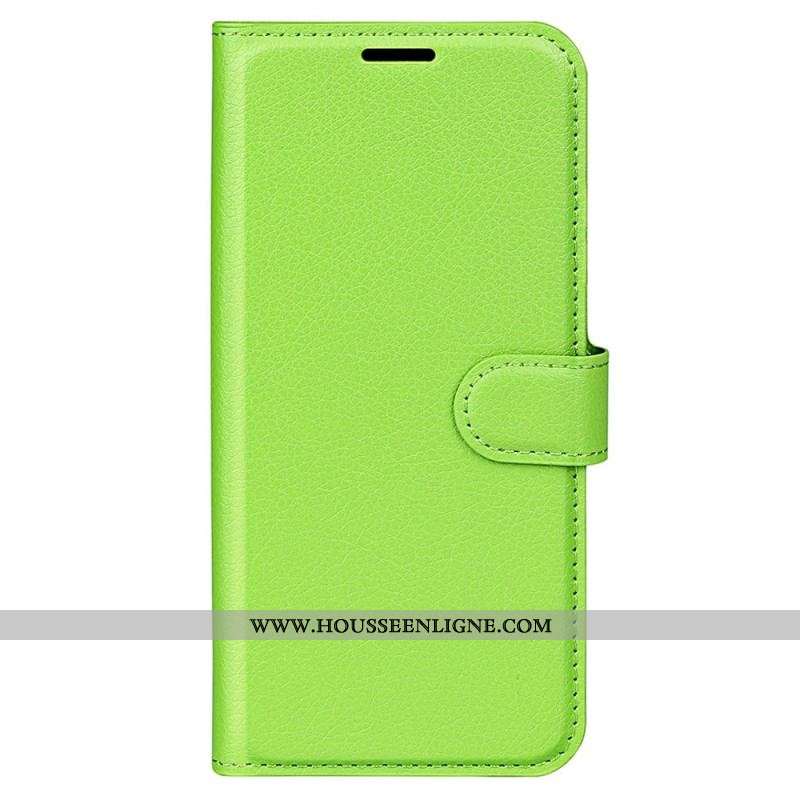 Housse Samsung Galaxy S23 5G Effet Cuir Litchi Classique