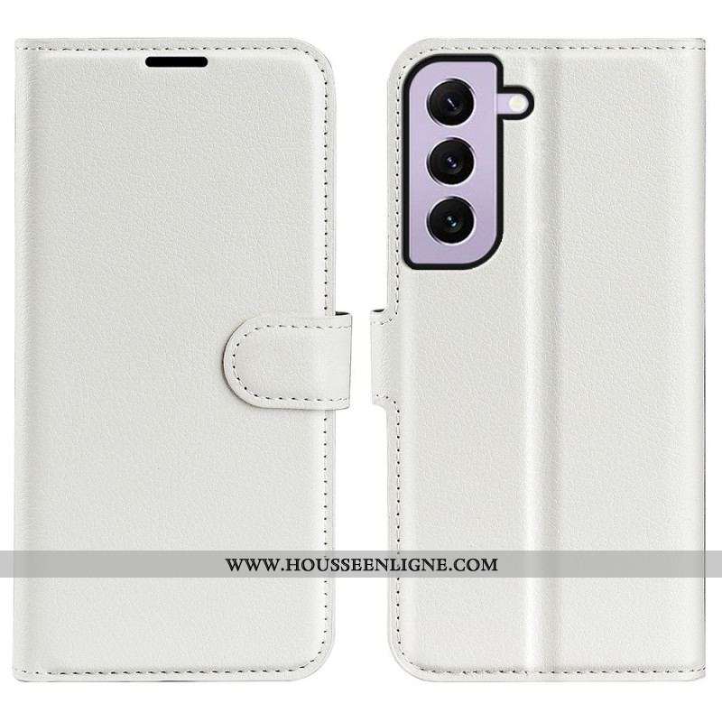 Housse Samsung Galaxy S23 5G Effet Cuir Litchi Classique
