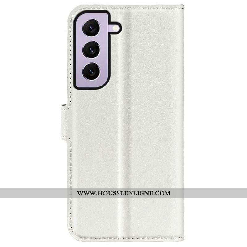 Housse Samsung Galaxy S23 5G Effet Cuir Litchi Classique