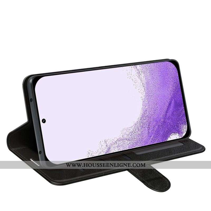 Housse Samsung Galaxy S23 5G Effet Cuir Vintage