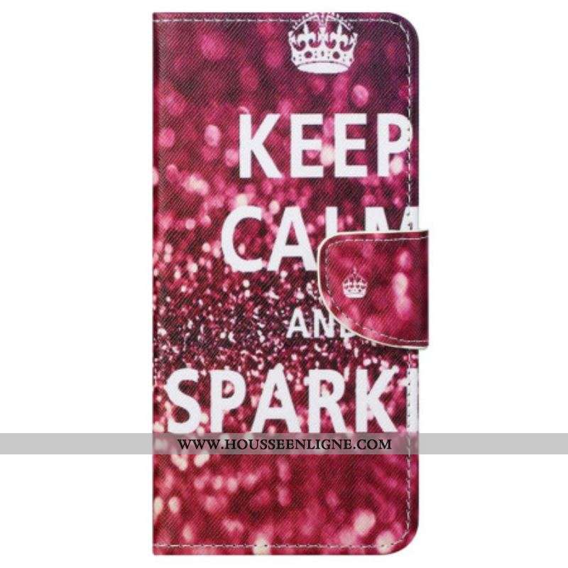 Housse Samsung Galaxy S23 5G Keep Calm and Sparkle