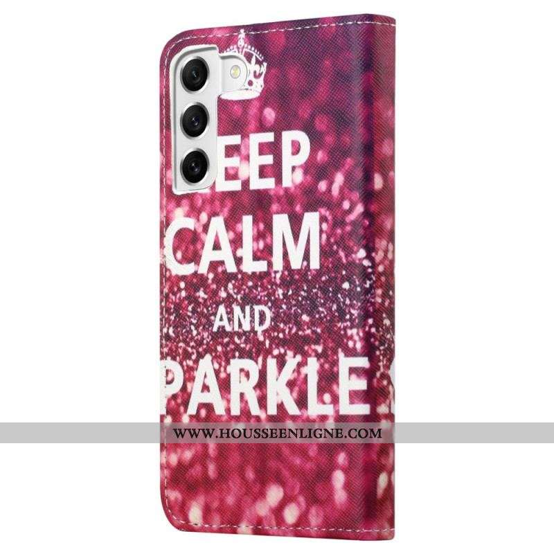 Housse Samsung Galaxy S23 5G Keep Calm and Sparkle