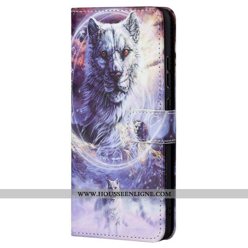 Housse Samsung Galaxy S23 5G Loup à Lanière